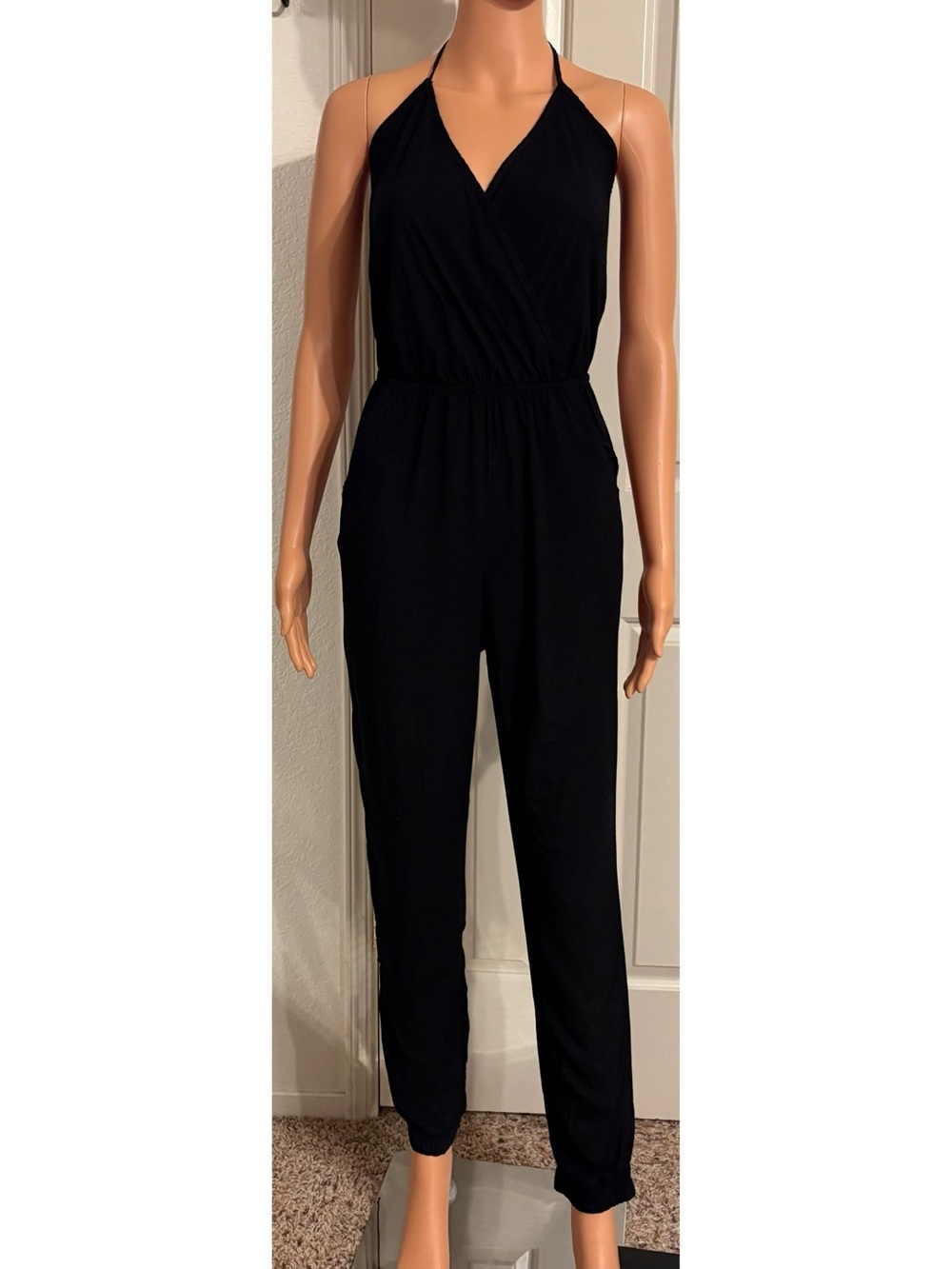Lovely Day Black Halter Jumpsuit